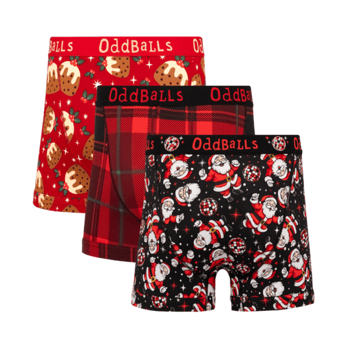 Sleigh All Day Bundle - Mens Cotton Boxer Shorts 3 Pack