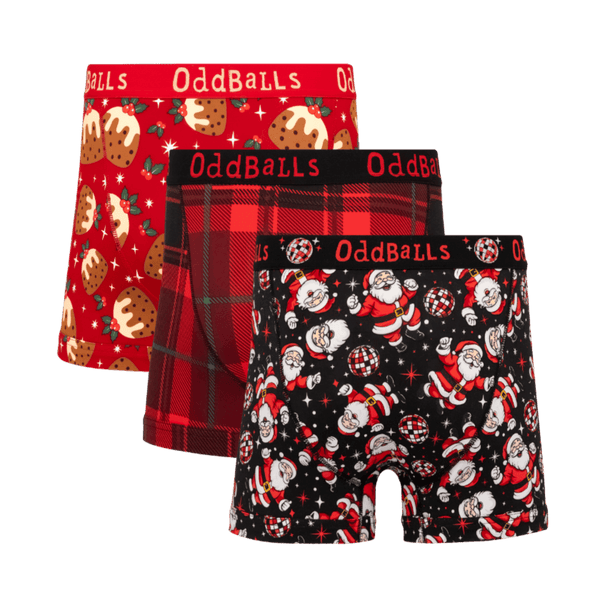 Sleigh All Day Bundle - Mens Cotton Boxer Shorts Bundle 3 Pack back