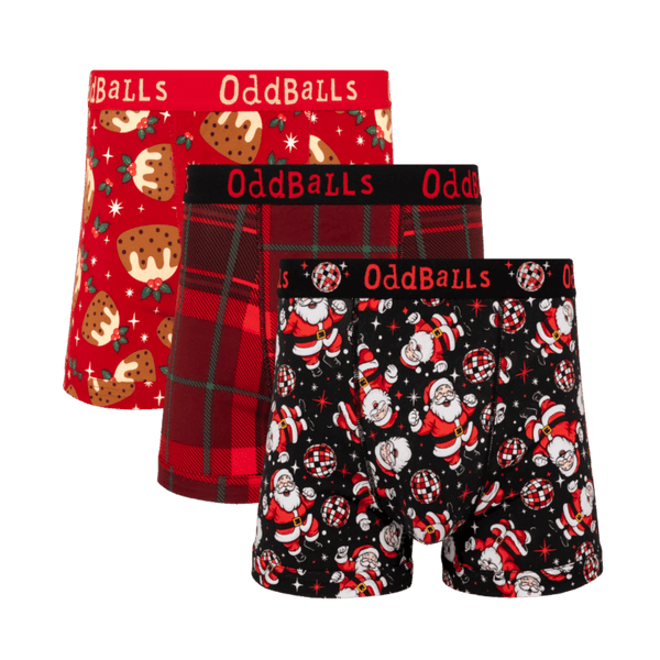 Sleigh All Day Bundle - Mens Cotton Boxer Shorts Bundle 3 Pack front