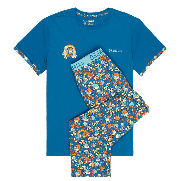 Smurfs - Men's Long Pyjamas Set (T-Shirt & Trousers)