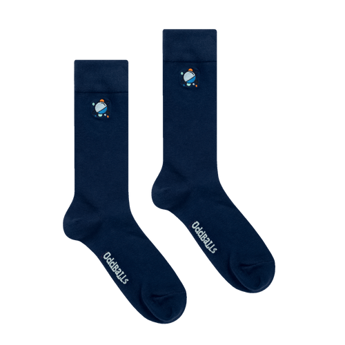 Space Balls - Embroidered Socks
