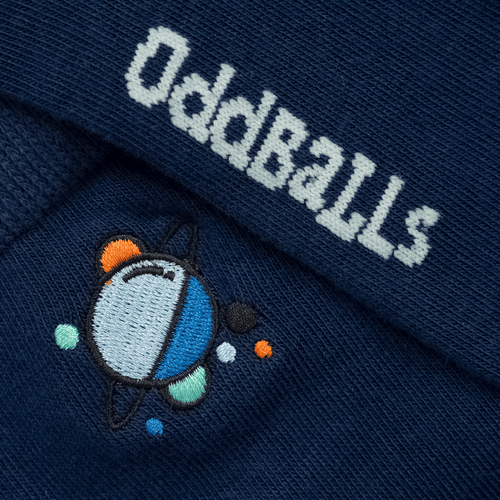 Space Balls - Embroidered Socks
