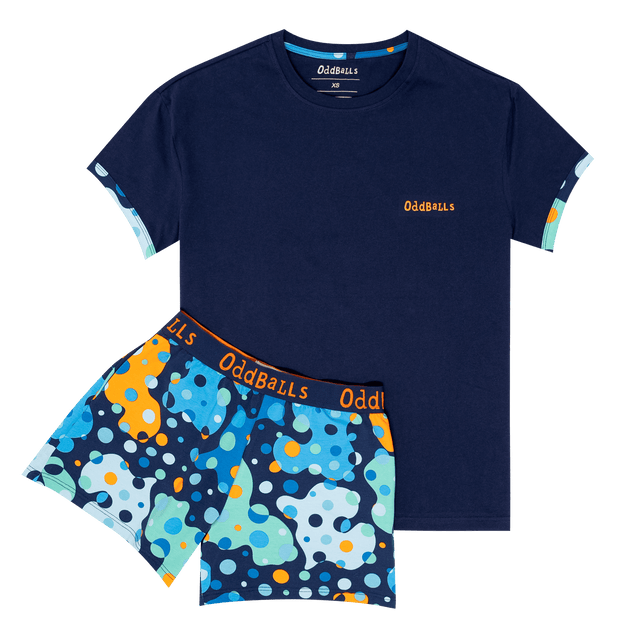 Womens Short Pyjamas - Space Balls - Shorts and T-Shirt