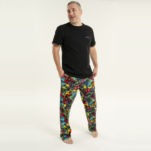 Splat - Men's Long Pyjamas Set (T-Shirt & Trousers)
