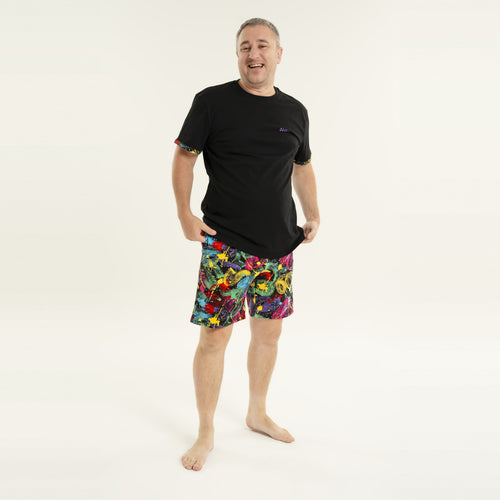 Splat - Men's Short Pyjamas Set (T-Shirt & Shorts)