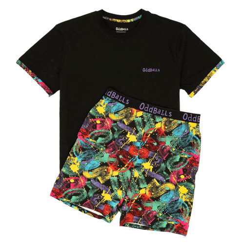 Splat - Men's Short Pyjamas Set (T-Shirt & Shorts)