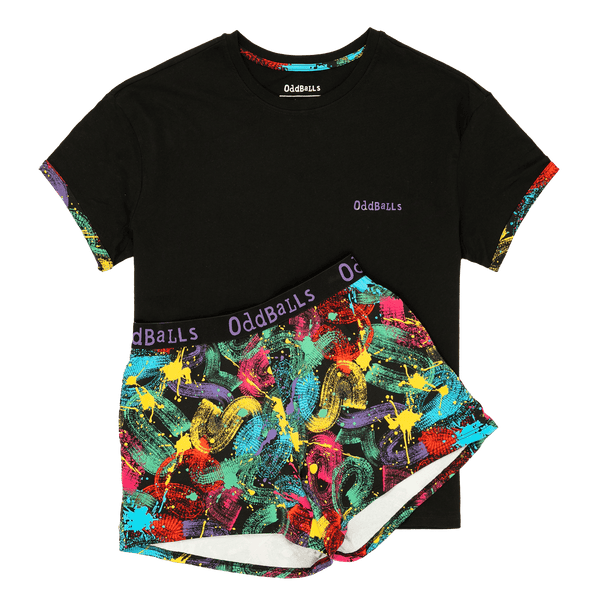 Splat - Women's Short Pyjamas Set (T-Shirt & Shorts)