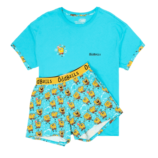 SpongeBob SquarePants Bubbles - Women's Short Pyjamas Set (T-Shirt & Shorts)