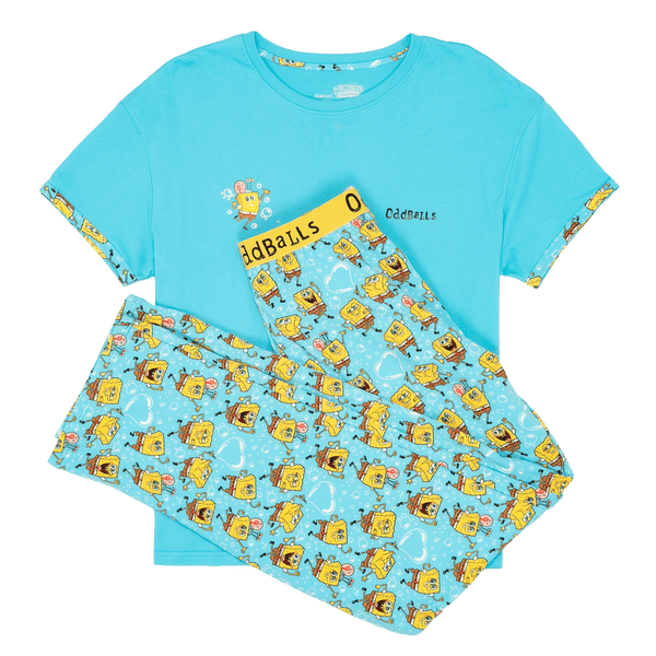 SpongeBob SquarePants Bubbles - Women's Long Pyjamas Set (T-Shirt & Trousers)