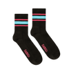 Black Stripe - Quarter Socks