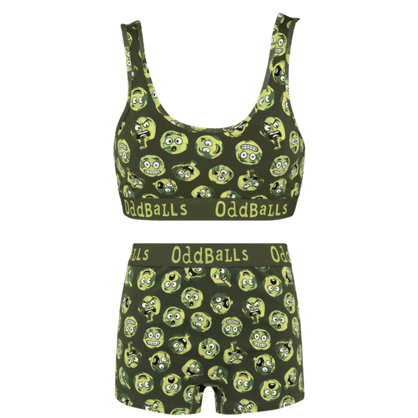 Sprout of Control Bundle - Womens Bralette & Boxers Matching Set front