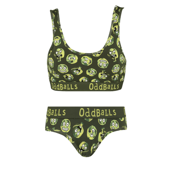 Sprout of Control Bundle - Womens Bralette & Briefs Matching Set front