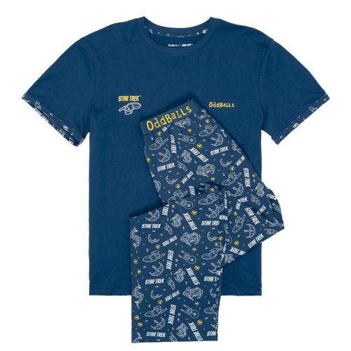 Star Trek Galaxy - Men's Long Pyjamas Set (T-Shirt & Trousers)