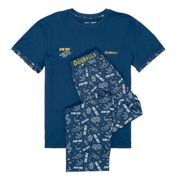 Star Trek Galaxy - Men's Long Pyjamas Set (T-Shirt & Trousers)