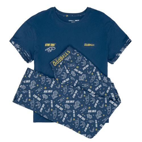 Star Trek Galaxy - Women's Long Pyjamas Set (T-Shirt & Trousers)
