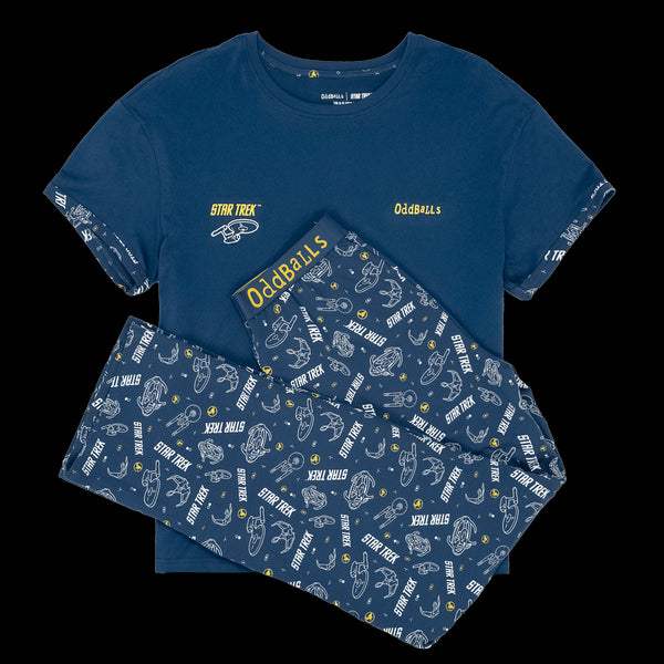 Star Trek Galaxy - Women's Long Pyjamas Set (T-Shirt & Trousers)