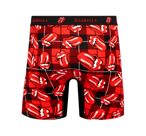The Rolling Stones Tartan - Mens Bamboo Boxer Shorts