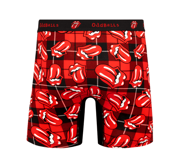 The Rolling Stones Tartan - Mens Bamboo Boxer Shorts