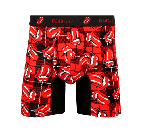 The Rolling Stones Tartan - Mens Bamboo Boxer Shorts
