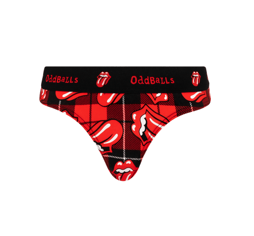 The Rolling Stones Tartan - Ladies Thong