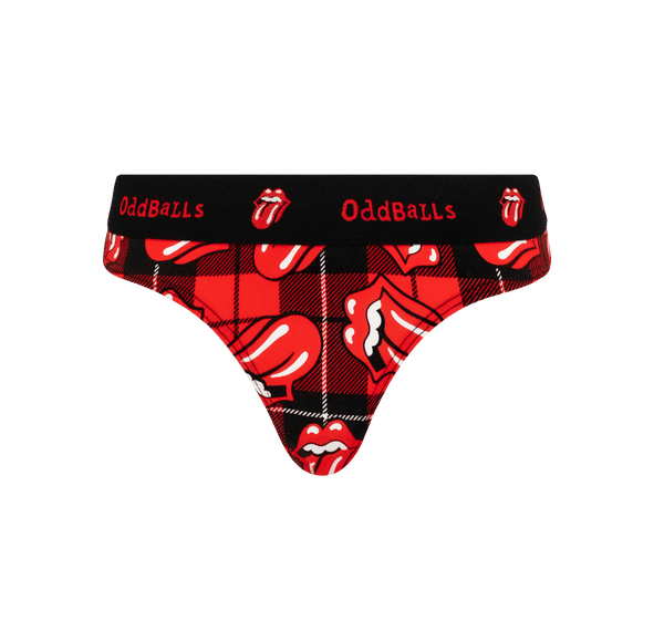 The Rolling Stones Tartan - Ladies Thong