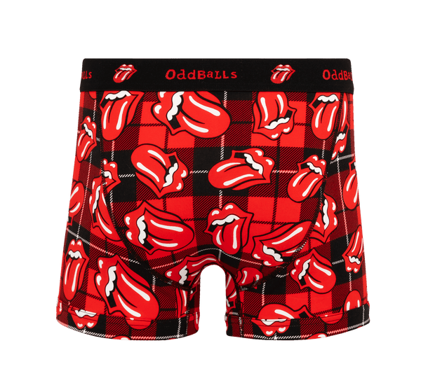 Rolling Stones Tartan - Mens Cotton Boxer Shorts