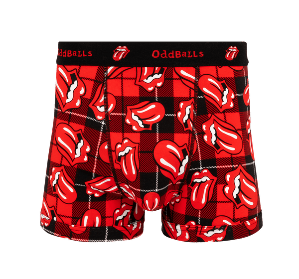 The Rolling Stones Tartan - Mens Cotton Boxer Shorts
