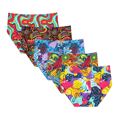 Summer Lovin' - Ladies Seamless Full Briefs 5 Pack