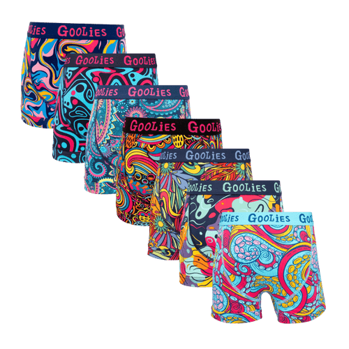 Suns Out Bums Out Bundle - Kids Cotton Boxer Shorts 7 Pack