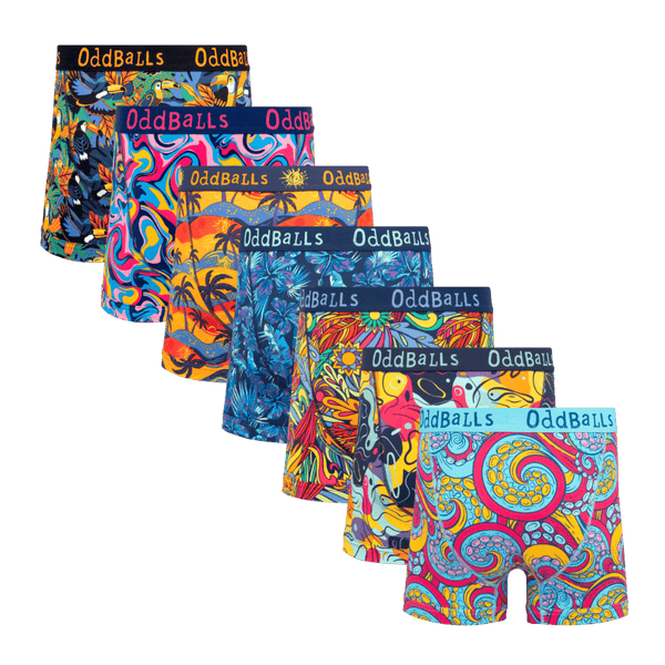 Suns Out Bums Out Bundle - Mens Boxer Shorts 7 Pack back