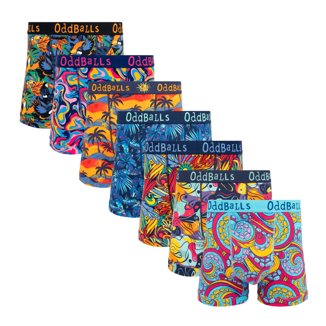 Suns Out Bums Out Bundle - Mens Boxer Shorts 7 Pack front