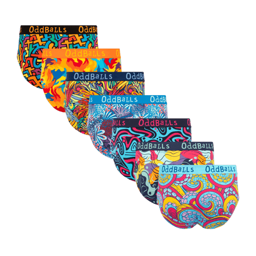 Suns Out Bums Out Bundle - Mens Cotton Briefs 7 Pack