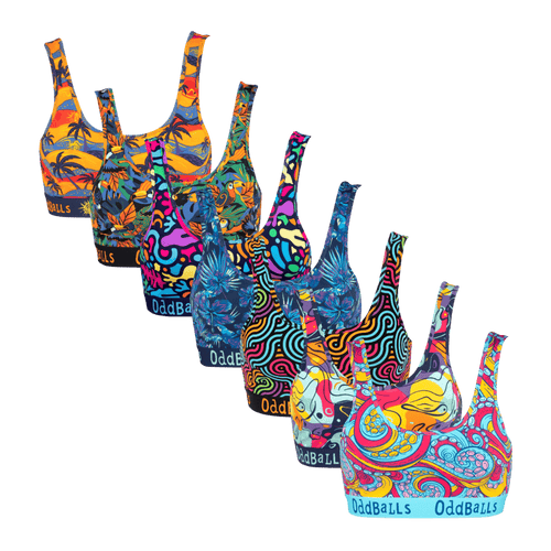 Suns Out Tops Off Bundle - Ladies Bralette 7 Pack