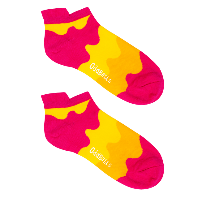 Sunset Waves - Ankle Trainer Socks
