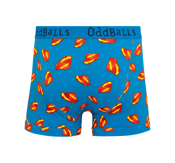 Superman Blue - Dad & Lad Boxer Shorts Bundle