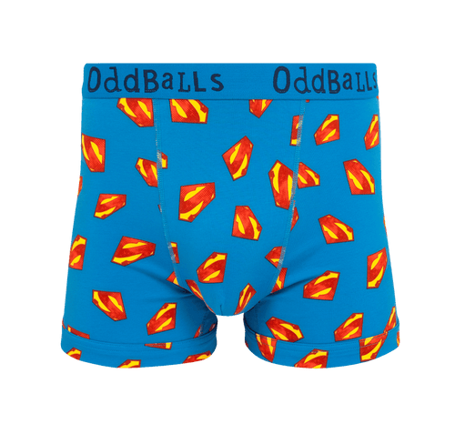 Superman Blue - Mens Cotton Boxer Shorts
