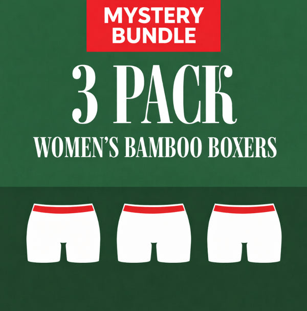 Mystery Bundle - Ladies Bamboo Boxer Shorts 3 Pack Bundle
