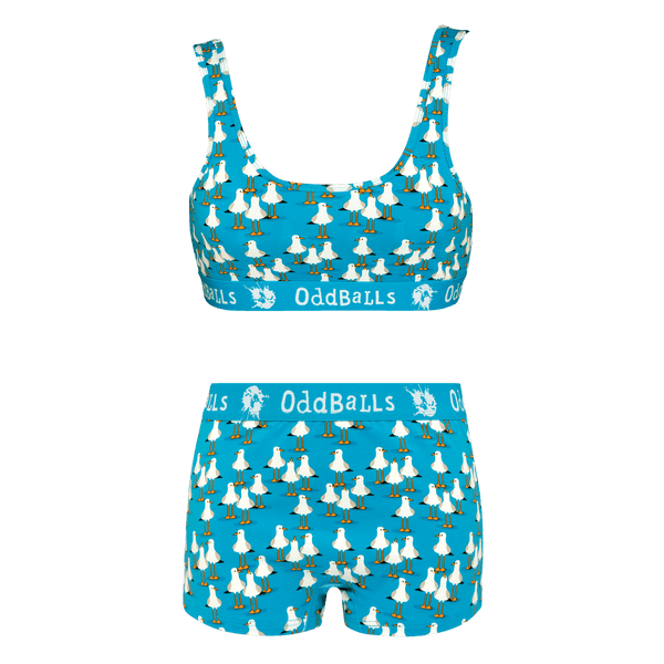 Seagulls Bundle - Womens Bralette & Boxers Matching Set