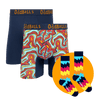 Shimmy Bundle - Mens Bamboo Boxer Shorts 2 Pack & Matching Socks
