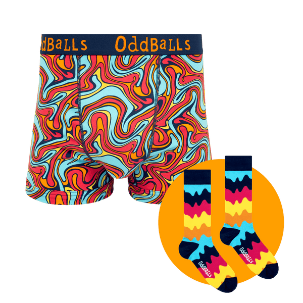 Shimmy Bundle - Mens Cotton Boxer Shorts & Matching Sock