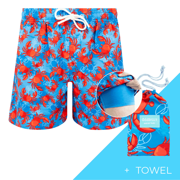 Crabs - Mens Compression Swim Shorts & Towel Bundle