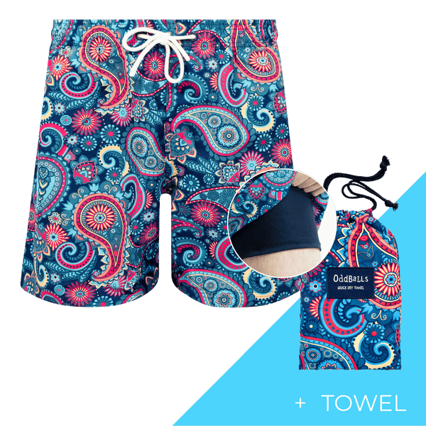 Fancy Pants - Mens Compression Swim Shorts & Towel Bundle