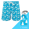 Seagulls - Mens Swim Shorts & Towel Bundle