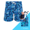 Tropical - Mens Compression Swim Shorts & Towel Bundle