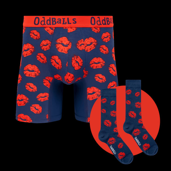 Smooch Bundle - Mens Bamboo Boxer Shorts & Sock