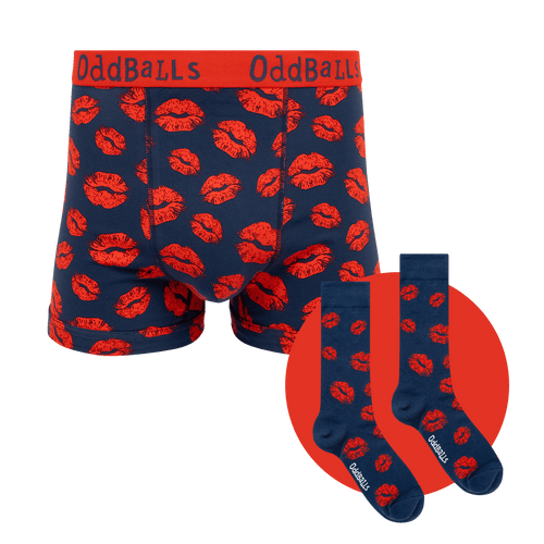 Smooch Bundle - Mens Boxer Shorts & Sock
