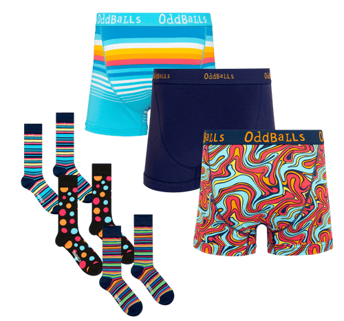 New Year New You Bundle - Mens Boxer Shorts & Socks 3 Pack