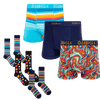 Stocking Filler Bundle - Mens Boxer Shorts & Socks 3 Pack
