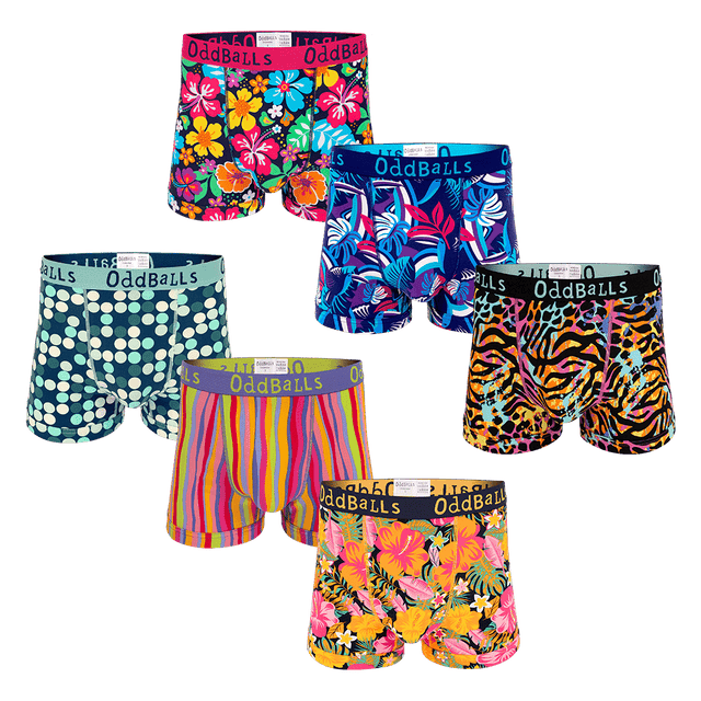 Summer Bundle - Mens Boxer Shorts 6 Pack Bundle