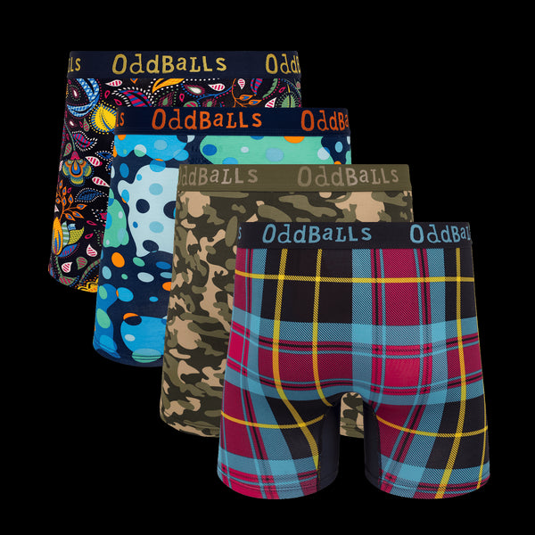 Summit Bundle - Mens Bamboo Boxer Shorts 4 Pack Bundle